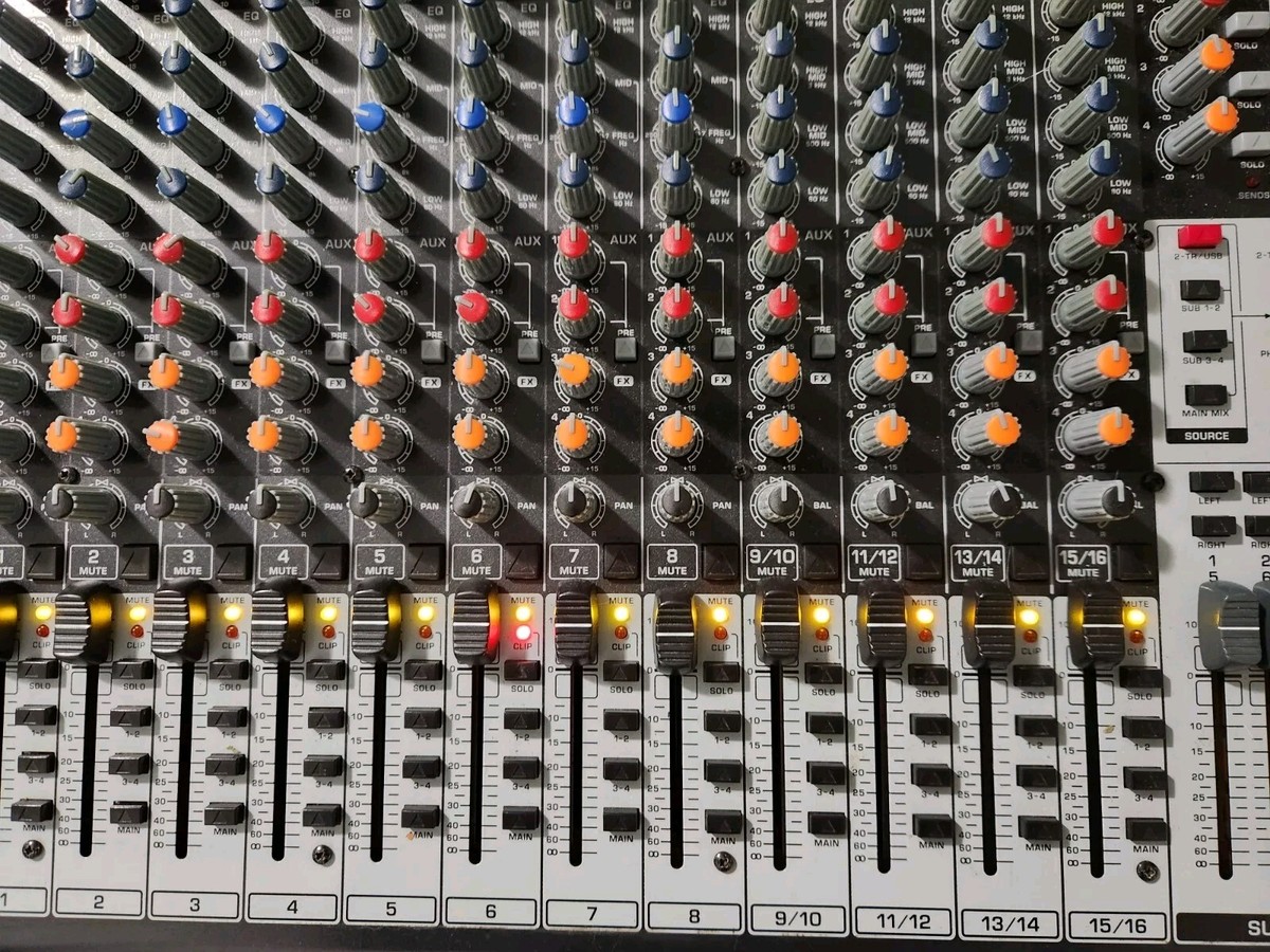 Tested!! Behringer Mixer Xenyx X2442 (Missing Program Button) | eBay