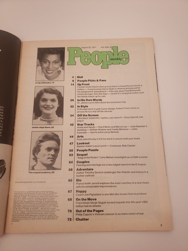 Sissy Spacek (Carrie) On Cover August 1977 People Magazine - Imagen 3 de 7