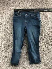Riders by Lee Capri Jeans Size 14 Womens Medium Wash Blue