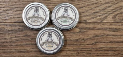 3 Dosen Mr.Bear Moustache Wax  Woodland-Wilderness-Citrus       100ml=60E :