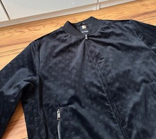 100%ORIGINAL HUGO BOSS VELVET BOMBER BB MONOGRAM JACKE GR.56  C-Hanry-BMB-231