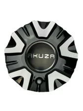 Akuza 847 Black And Machined Wheel Center Cap EMR0847-CAR