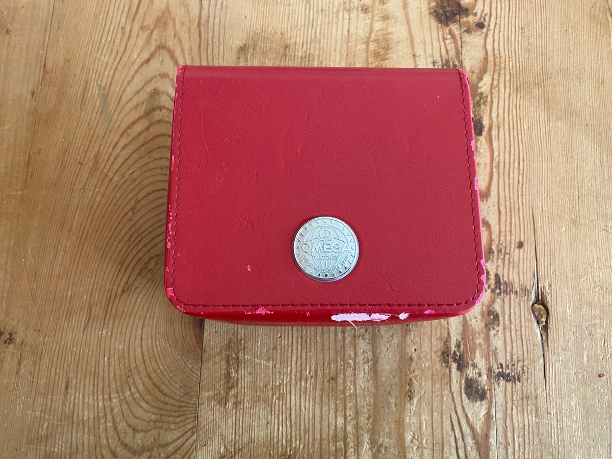 OMEGA - Vintage Watch Case - 14 X 12 X 7.5 Cm - Red Color | eBay