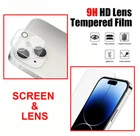 iPhone 15/15 Plus/15 Pro/15 Pro Max- Tempered Glass and Camera Screen Protector