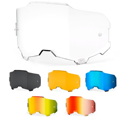 100% Armega Ultra HD Ersatzglas MX Goggle Lens Clear Smoke Mirror Injected