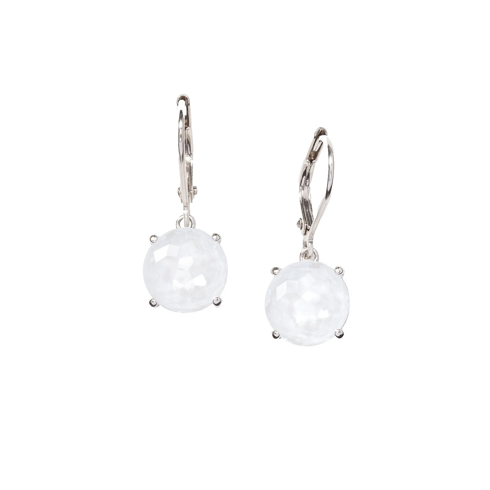 Crystal Beach White Fashion Earrings