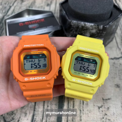 Authentic Casio G-Shock GLX-5600RT Series Graph Moon Phase G-LIDE Orange Yellow