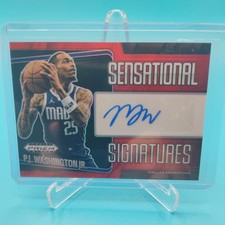 2024-25 Prizm Black Sensational Signatures PJ Washington Jr. #SS-PJW Red /99 