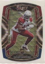 2020 Panini Select Club Level Tri-Color Prizm Die-Cut Isaiah Simmons #288 2l4