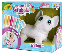 Crayola Scribble Scrubbie - Jumbo Pet - "Wilbur" dog, moveable, washable, NEW
