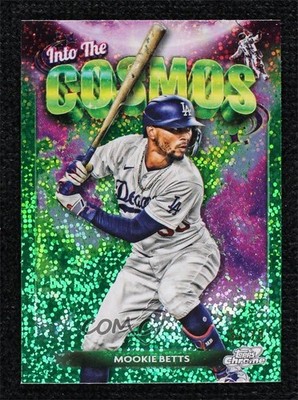 2024 Topps Cosmic Chrome Green Space Dust Refractor 33/75 Mookie Betts 18pg
