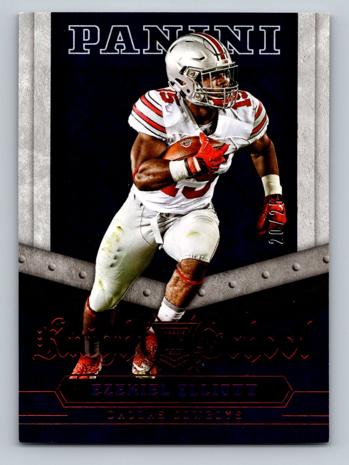 Ezekiel Elliott Panini Knight School #13 Red
