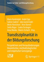 TransdisziplinaritäT In Der Bildungsforschung Maria Kondratjuk (U. A.) Buch 2023