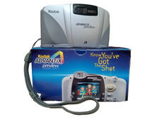 Kodak Advantix Preview APS Point  Shoot Film Camera w/Leather Carry Case  More