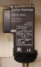 Eaton Electronic Eye 10'  Reflective solid State 24 240 Vac 12 240VDC 1351E-6543