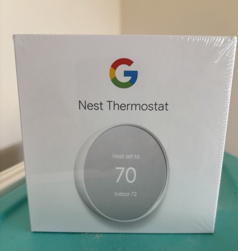Google Nest G4CVZ Smart Thermostat Wifi Snow White GA01334 BRAND NEW SEALED!