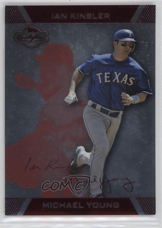 2007 Topps Co-Signers Silver Red /199 Michael Young Ian Kinsler #45 7eo