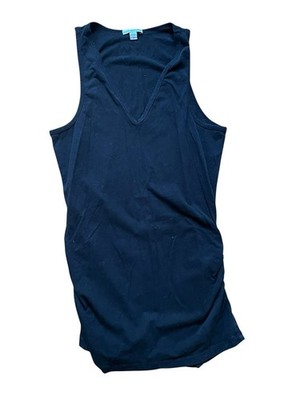 Standard James Perse Womens Black Sleeveless Tank V-Neck Cotton Size 3, US Large