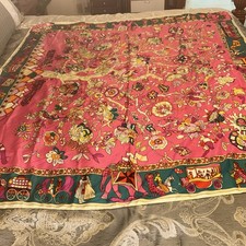 100 Percent Silk Scarf 52  X 50  Dry Clean Only