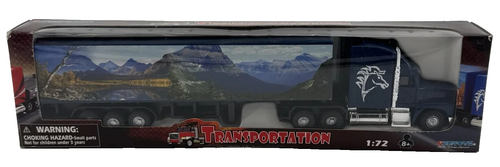Kentoys Wheelers 1 72 Transport Semi Truck Trailer Blue Horse Unbranded Apparel