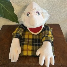 Hand Puppets Grandpa Educational Therapy Play Glasses