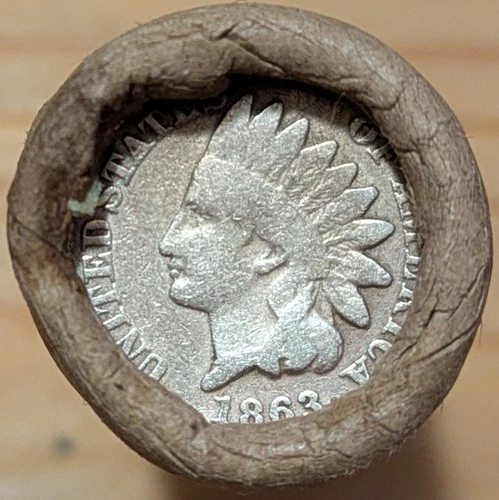 OLD BANK ROLL~UNSEARCHED~I. H. ENDS 1863-F (KEY Date) & 1888 (BETTER DATE) VG