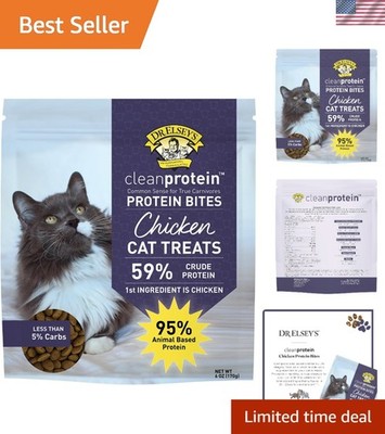 6oz Cleanprotein Chicken Protein Bites - Healthy Cat Treats for All Life Stages