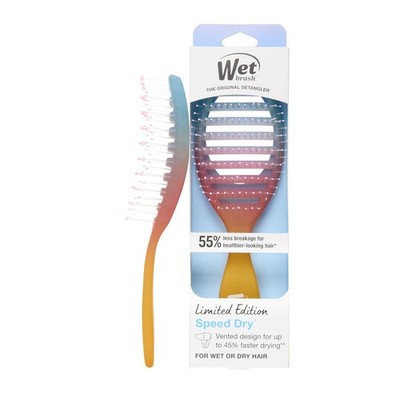 Wet Brush Speed Dry Hair Brush With Blow Dry Safe Bristles & Vented Design For F