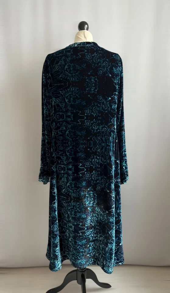 WALL LONDON Beautiful Silk Mix Velvet Relaxed A-Line Dress Size XL 44" Chest - image 4 of 4