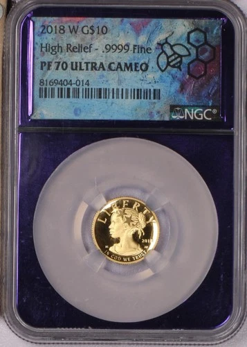 2018-W Gold American Liberty High Relief 1/10 oz. $10 NGC PF70 UC. Free ship.