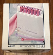 Conair Hot Sticks HS18 Traveller Vintage Flexible Rollers 14 New 1988