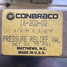 Conbraco - 16-202-02 - Pressure Relief Valve 12m X 12f - 75psi New Old Stock