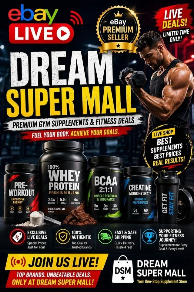 💪 Dream Ebay Live – Supplements Deals You Need!
