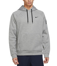 Nike Men Therma-FIT Pullover Hoodie Gray Size S
