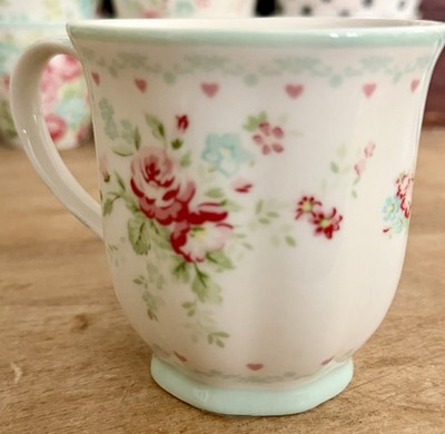 Greengate ABELONE WHITE  Mug Tasse  | Rarität | Vitrinenstück