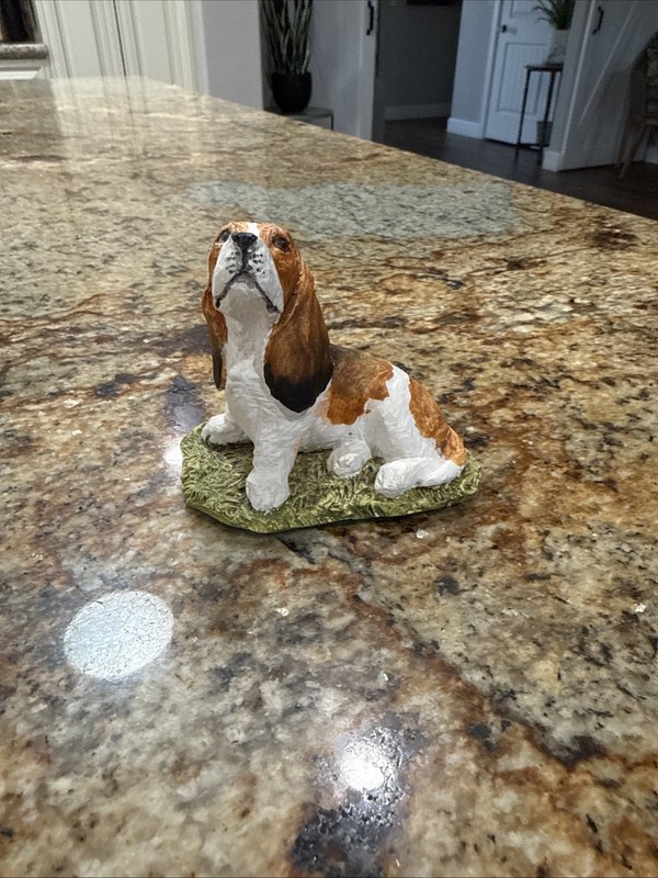 Stef Handmade Basset Hound Dog Figurine
