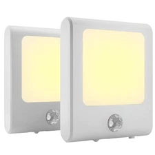 MAZ-TEK Plug in Motion Sensor Lights with Adjustable Brightness,Warm White Motio