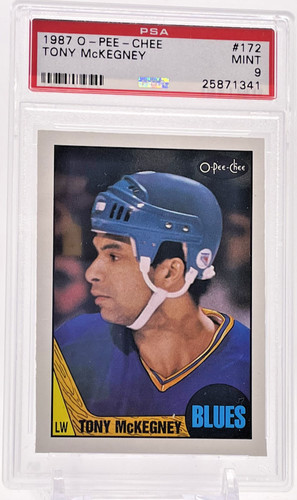 Tony McKegney #172 1987 O-Pee-Chee card
