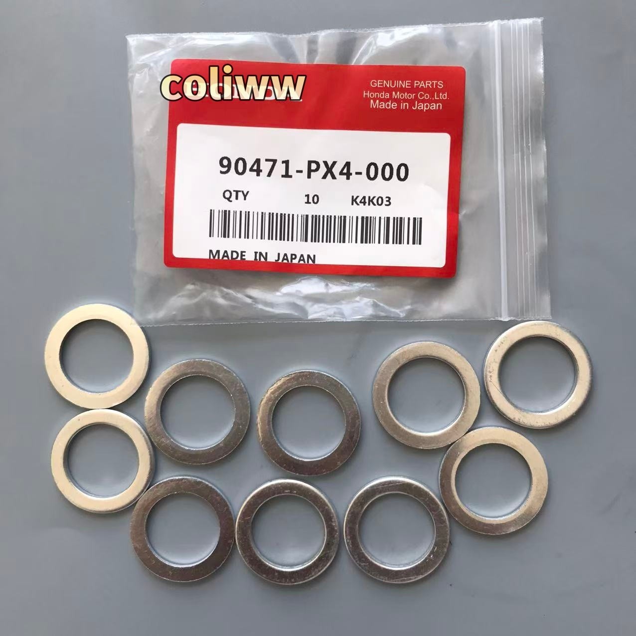 10PC 18MM TRANS DRAIN PLUG CRUSH WASHER GASKETS FOR HONDA/ACURA 90471-PX4-000