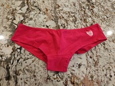 True Vintage Victoria Secret PINK Ruched Back Pink Hipster Panties Small