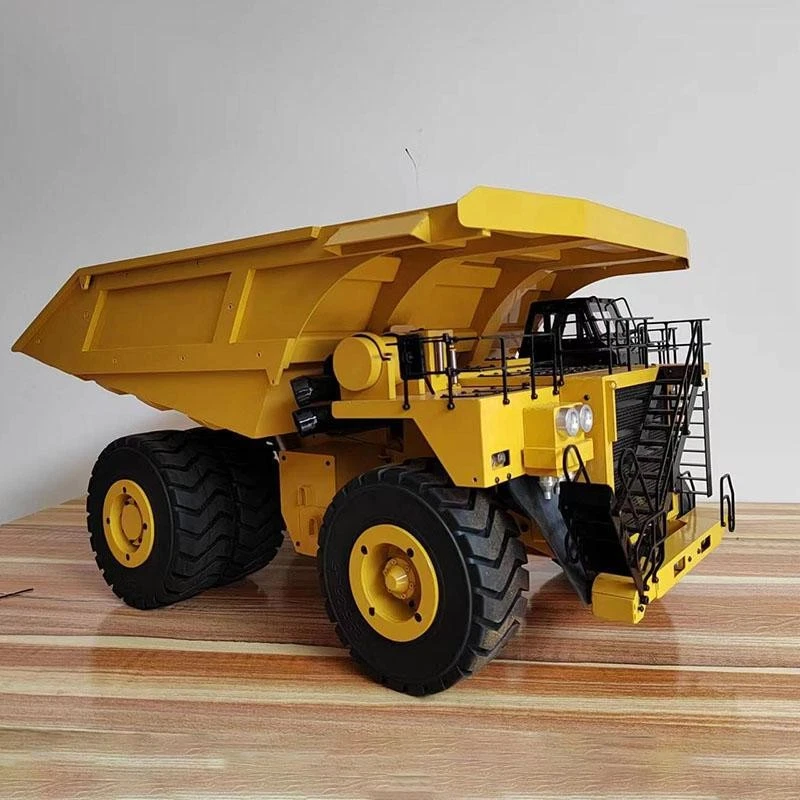793D Metal 1/20 RC Hydraulic Mining Truck Dumper Tipper Car I6X Radio Lights - Image 3 of 4