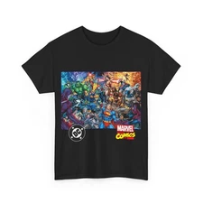 DC & Marvel Comics Crossover T-Shirt - Jim Lee Omnibus Cover Art - Batman & Hulk