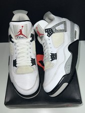   Nike Air Jordan IV Retro 4 OG White Cement ...