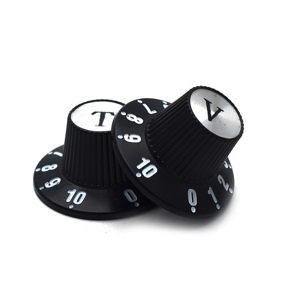 Manopole Chitarra Elettrica Manopole Quadrante Velocità Zigrinate Per Chitarre Elettriche Tipo Gibson/Epiphone - Set Di 2 Colori Cupolino Zip Sp - Foto 9