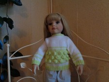 vêtement ,pull poupée 50 cm convient à hanna de gotz,fait main