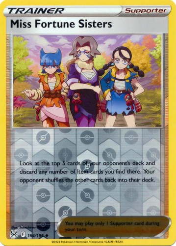 Pokemon Card - S&S Lost Origin 164/196 - MISS FORTUNE SISTERS (REVERSE)  NM/Mint | eBay