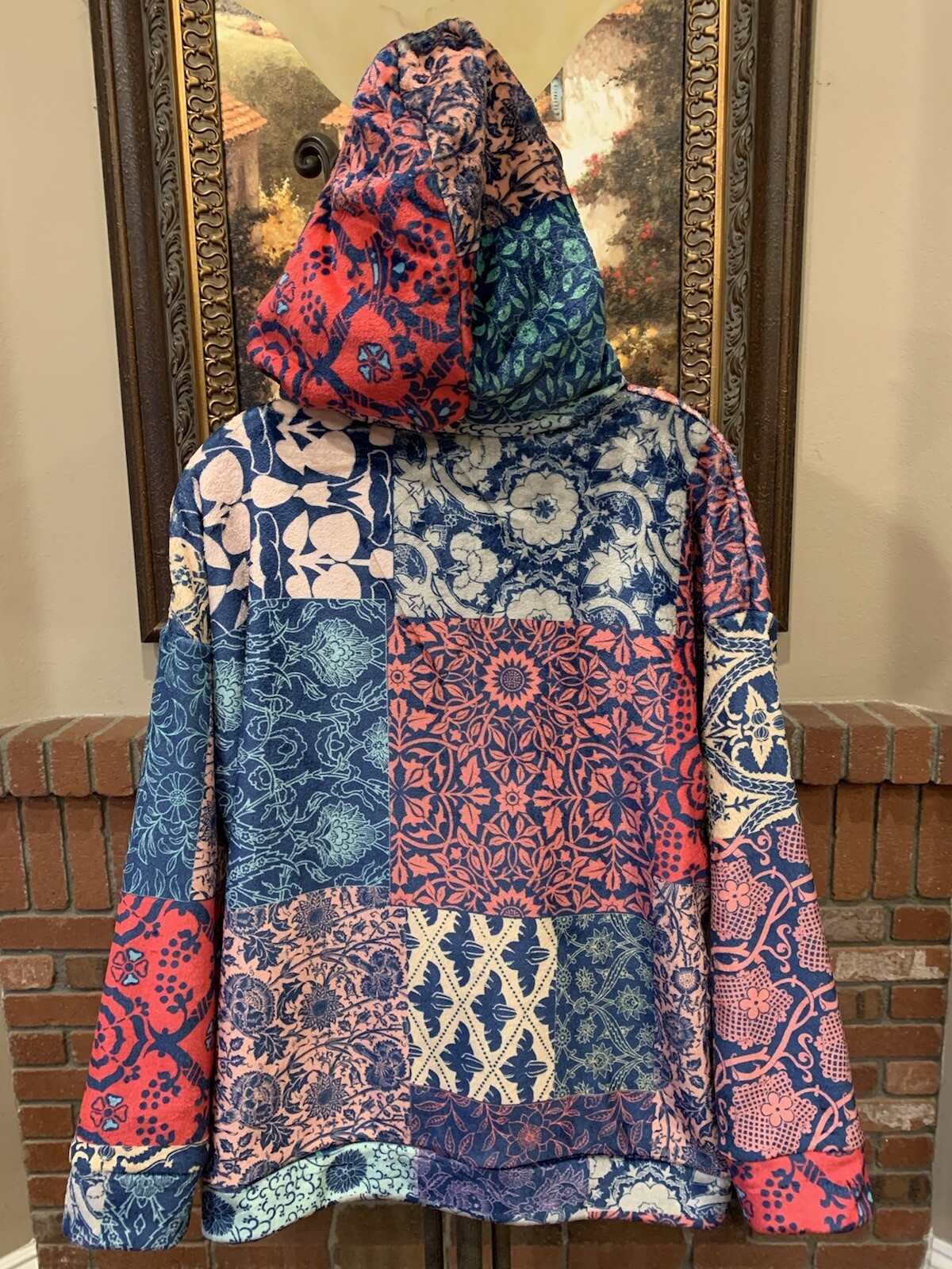 Johnny Was Olivia Sherpa Pullover Hoodie Size S Over… Gem