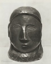 1949 Brassai Original Vintage Photo Art Of Picasso 1906 Bronze Sculpture Head