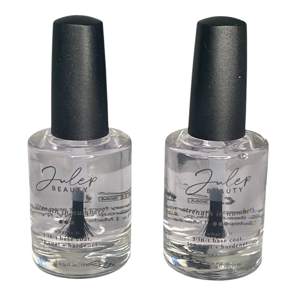 2X - Julep Strength en números 3 en 1 base y capa superior endurecedor de uñas tamaño completo Foto 2 de 2