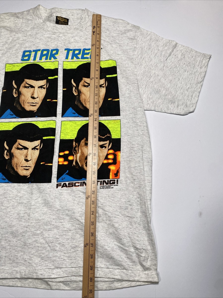 Vintage Star Trek Spock Fascinating T-shirt Men's XL Single